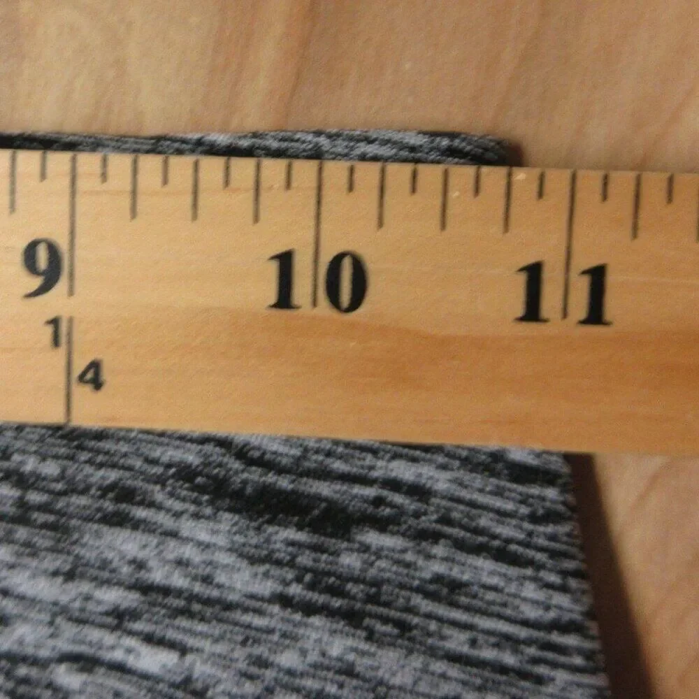 HOLLISTER Cali Sport Leggings Sz XS Workout Gym‎ Gray Heather Sheer Black Panels
